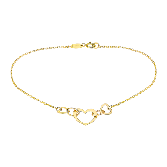AP00094/18 PULSERA.CORAZON.18CM 0.95gr