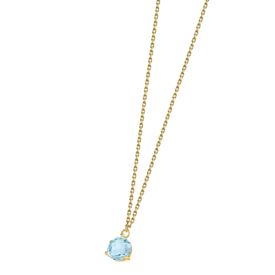 AP00097/45 COLLAR.CIRC-CELESTE.42+3CM 1.55gr