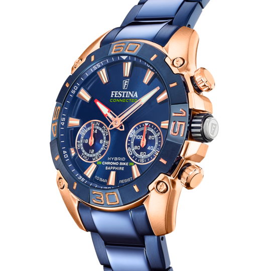 Relógio-Festina-Connected-F20549/1-Azul-Com-Correia-De-Aço