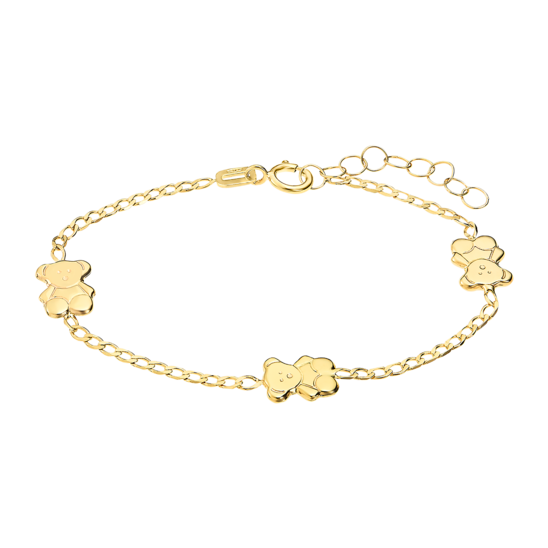 FG00064/14 0.9gr PULSERA-BEBE.9K.AMARI.3-OSO-8MM.LIS