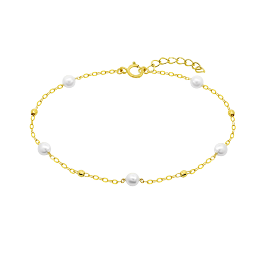 HIN00051/18 PULSERA.BOLAS.PERLAS.16+2C 0.59gr