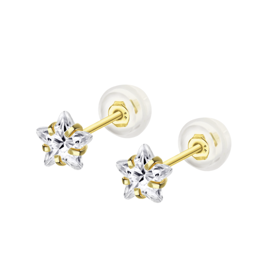 HIN00160/6 0.34gr CHATON.9K.SILI-ORO.AMARI.ESTRELLA.C