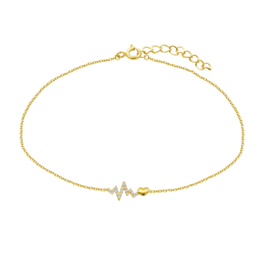 HIN00373/19 PULSERA.9K.AMARI.LATIDO.CORAZON.CIR