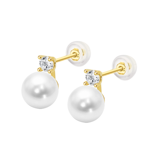 HIN00381/8 PDTES.9K.AMARI.CIERRPRES.PERLA-8MM. 2.33 gr