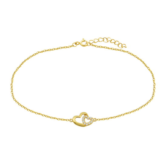 HIN00397/18 PULSERA.9K.AMARI.CORAZON-9MM.CIRC.1