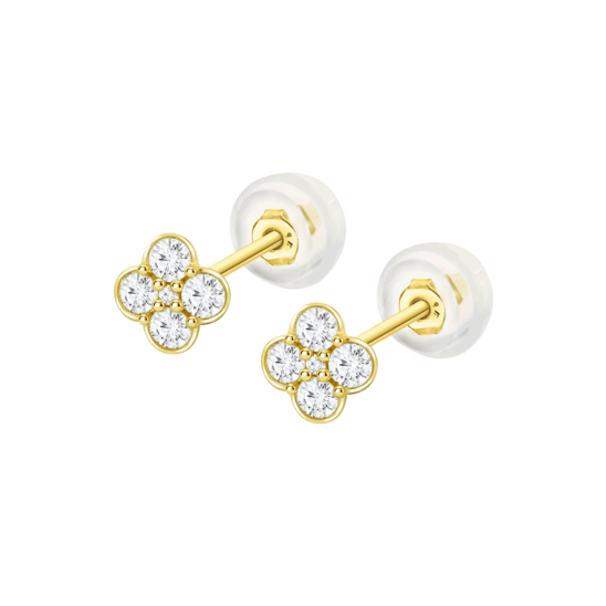 HIN00498 0gr PENDIENTE.FLOR.9K.CIRC