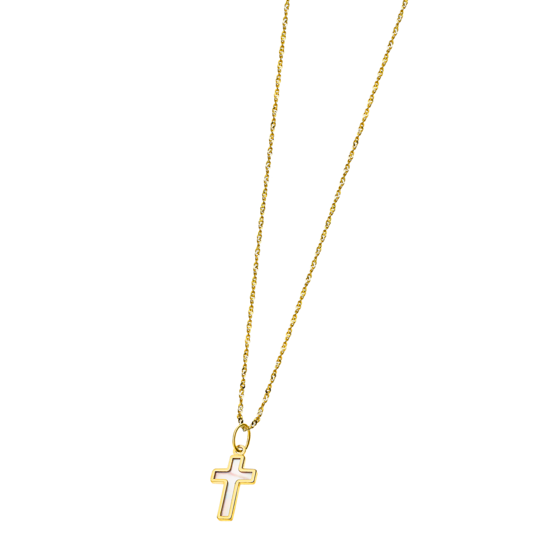 LG00150/43 COLLAR.CRUZ-12X8MM.NACAR.4 0.95gr