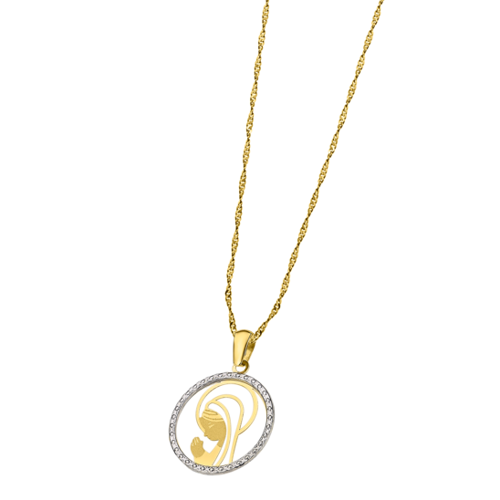 LG00299/43 COLLAR.BICO.COLGAN-VIRGEN-15MM.C 1.25gr