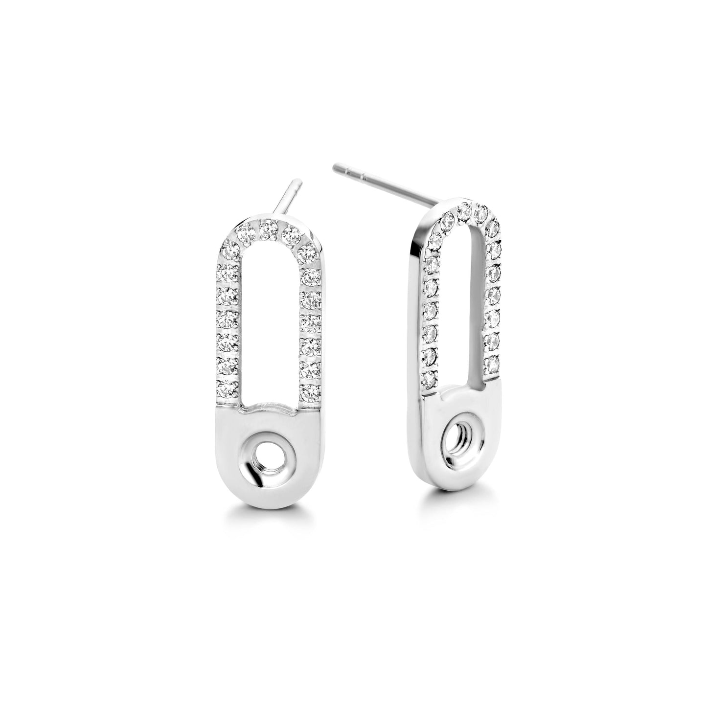 Melano Twisted Tedd CZ Oorbellen - melanojewelry