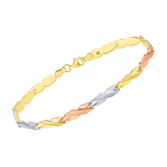 OS00007/19 PULSERA.TRICOLOR.CRUZADA.19CM.LI 3.7gr