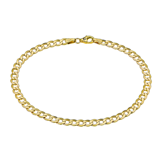 OS00037/21 2.3gr PULSERA.9K.CADENA.BARBADA6.21CM.LIS