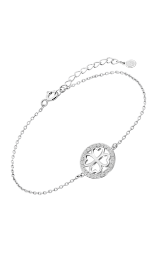 WS03235/19 PULSERA.REDONDO.TREBOL.CIRC.16+3CM