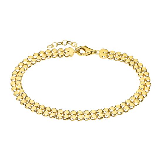 AF00069/18 PULSERA.CIRCULOS.LISO.16+2 3.3gr