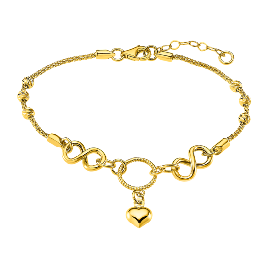 AF00077/18 PULSERA.TRIC.BOLAS.INFIN.CIRC.CO 3.2gr