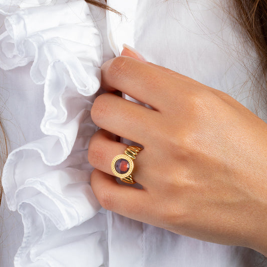 Melano Vivid Round Swirl Pedra