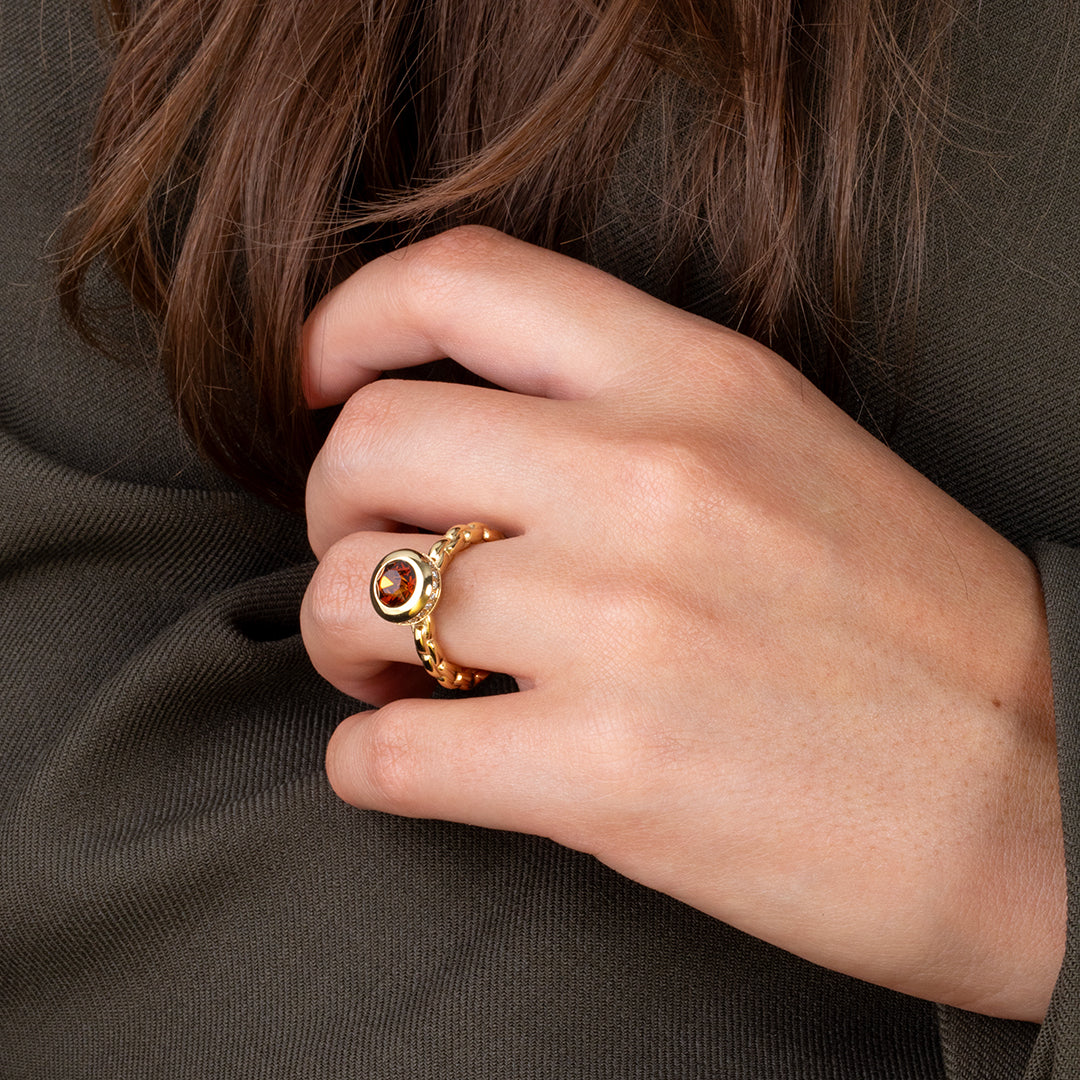 Melano Twisted Tiffany Anel