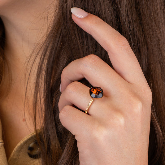 Melano Twisted Circular Pedra