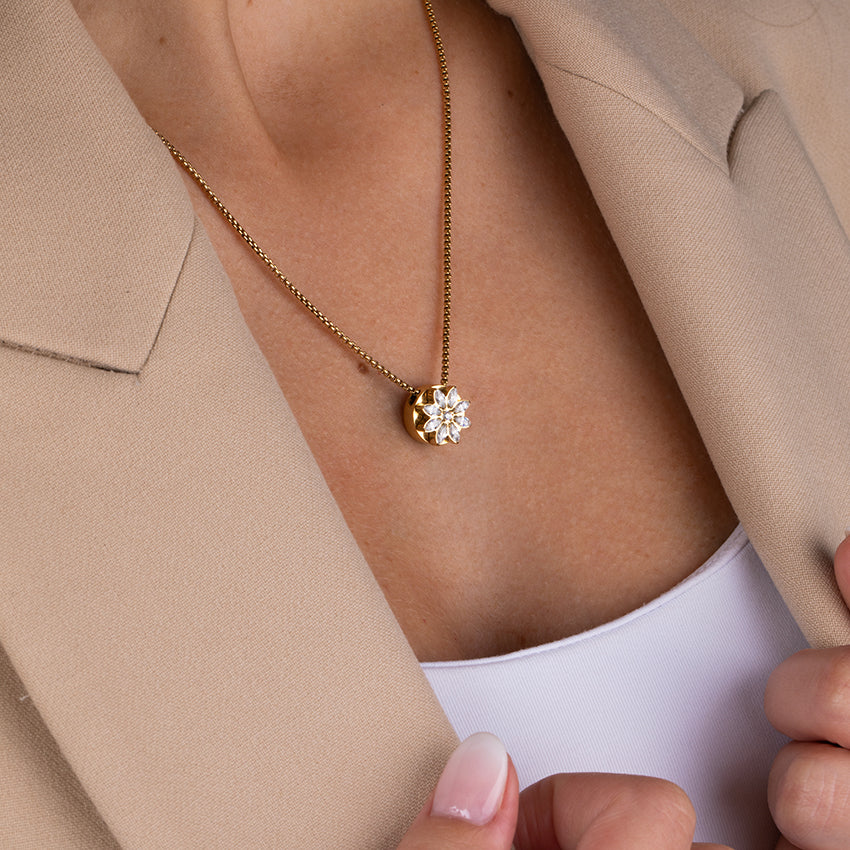 Melano Vivid Snowflake CZ Pedra