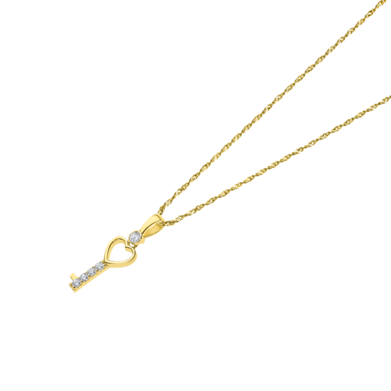 AF00047/43 COLLAR.LLAVE-CORAZON-13MM.  1.6gr