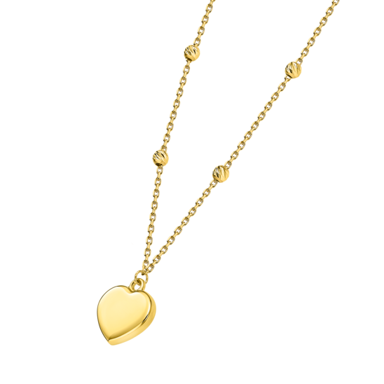 AP00096/45 COLLAR.CORAZON.LISO.6-BOLI  1.89gr