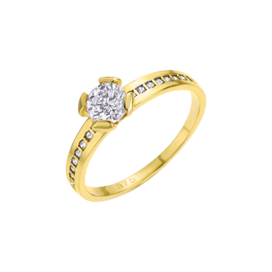 AR00001/18 ANILLO.18.CIRC-5MM.SOLITAR  1.7gr