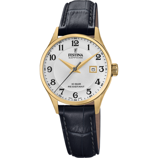 Relógio-Festina-F20011/5-Prateado-Com-Correia-De-Couro