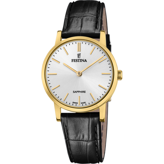 Relógio-Festina-Swiss-Made-F20017/1-Branco-Com-Correia-De-Couro