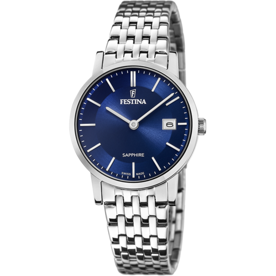 Relógio-Festina-Swiss-Made-F20019/2-Azul-Com-Correia-De-Aço