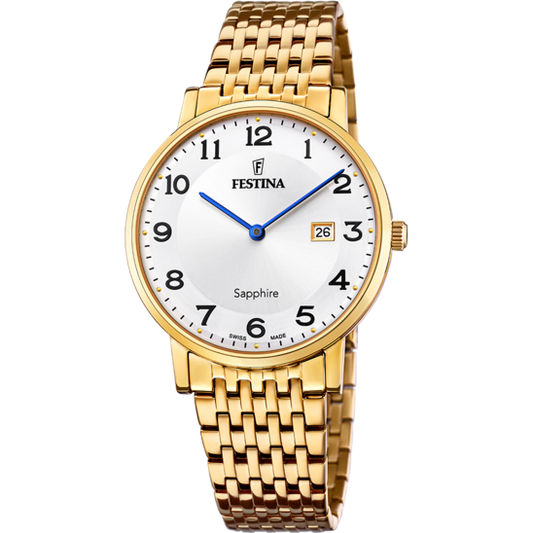 Relógio-Festina-F20020/4-Prata-Cinza-Pulsera-De-316l-De-Aço-Inoxidável