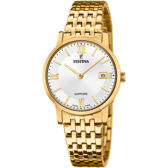 Relógio-Festina-Swiss-Made-F20021/1-Prateado-Com-Correia-De-Aço