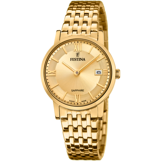 Relógio-Festina-Swiss-Made-F20021/2-Champanhe-Pulseira-De-Aço