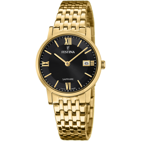 Relógio-Festina-Swiss-Made-F20021/3-Preto-Com-Correia-De-Aço