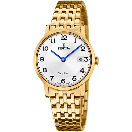 Relógio-Festina-F20021/4-Prata-Cinza-Pulsera-De-316l-De-Aço-Inoxidável