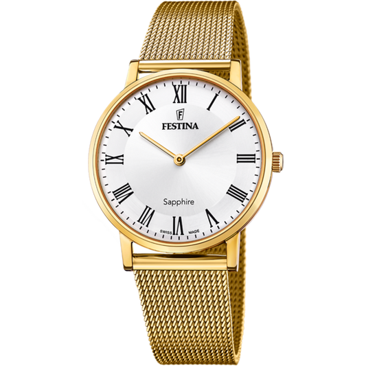 Relógio-Festina-F20022/4-Branco-Pulsera-De-316l-De-Aço-Inoxidável