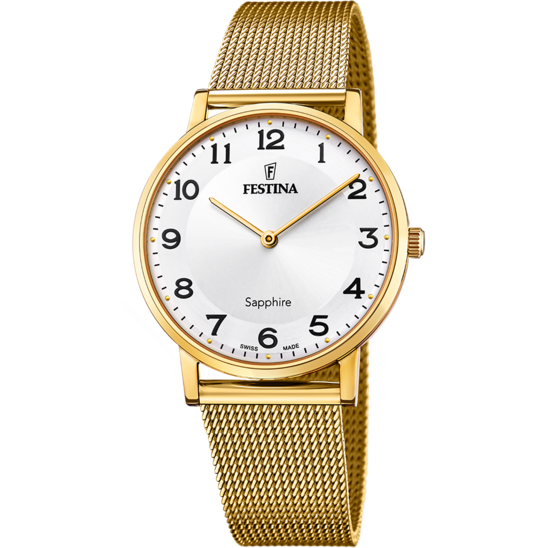 Relógio-Festina-F20022/5-Branco-Pulsera-De-316l-De-Aço-Inoxidável