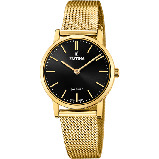 Relógio-Festina-F20023/3-Preto-Com-Correia-De-Aço