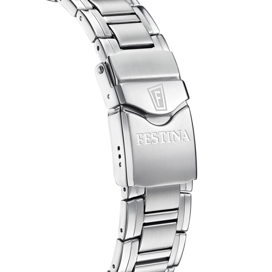 Relógio-Festina-Swiss-Made-F20042/1-Branco-Pulsera-De-316l-De-Aço-Inoxidável