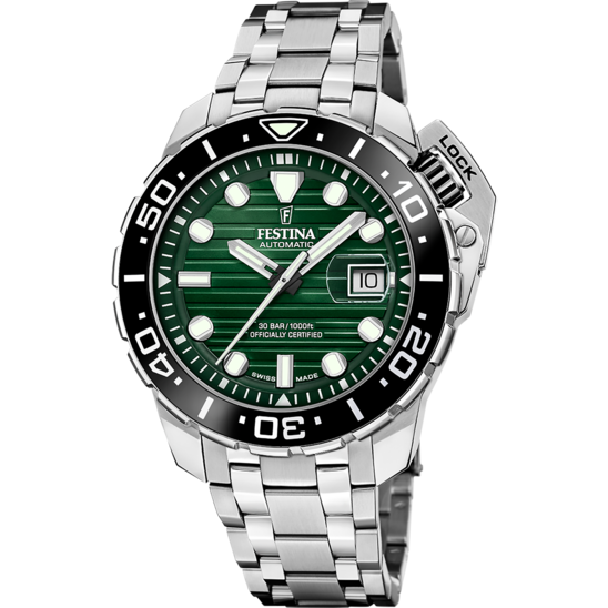 Relógio festina swiss f20043/4 verde homem