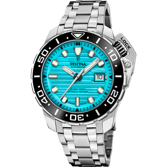 Relógio festina swiss f20043/5 azul homem