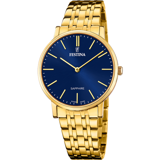 Relógio festina swiss f20046/4 azul homem