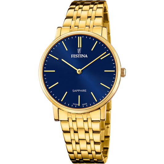 Relógio festina swiss f20046/4 azul homem