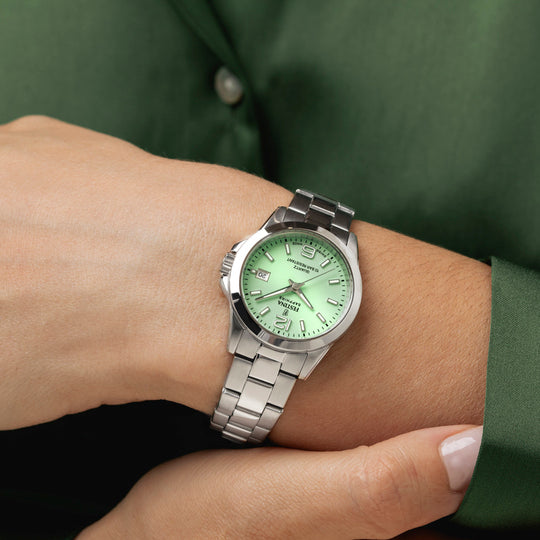 Relógio festina swiss made f20049/2 verde mulher