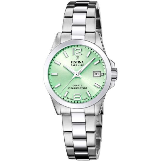 Relógio festina swiss made f20049/2 verde mulher