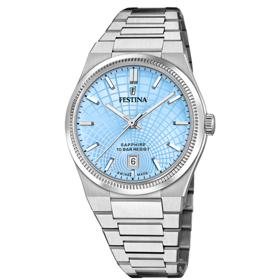 Relógio festina swiss made f20051/3 azul homem