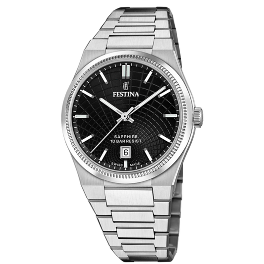 Relógio festina swiss made f20051/6 preto homem