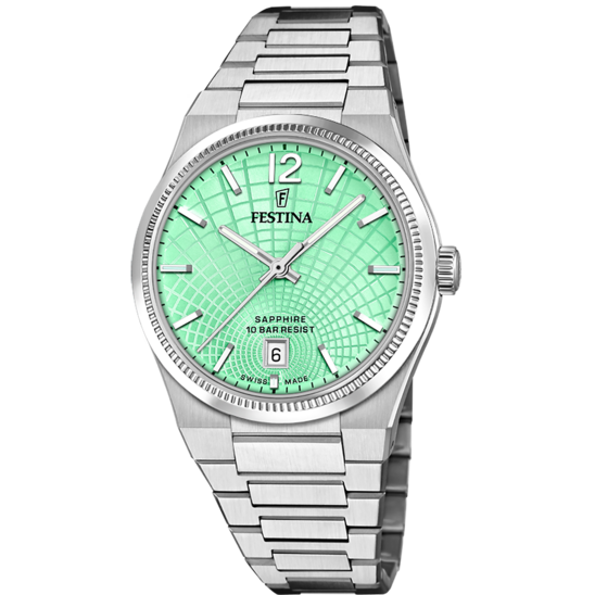 Relógio festina swiss made f20052/4 verde mulher