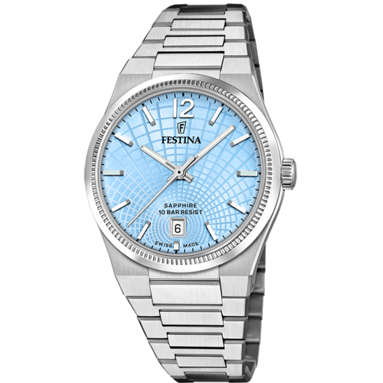 Relógio festina swiss made f20052/5 azul mulher