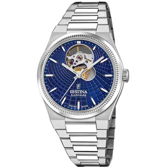 Relógio festina swiss made f20054/5 azul mulher