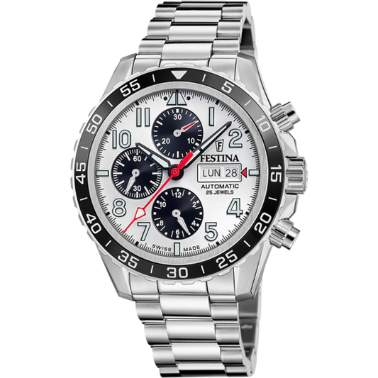 Relógio festina swiss made f20055/1 branco homem