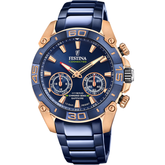 Relógio-Festina-Connected-F20549/1-Azul-Com-Correia-De-Aço